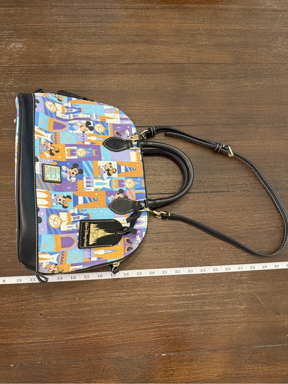 Dooney & Bourke Disney World Magic Kingdom 50th Anniversary Castle Dome Satchel - Picture 2 of 8